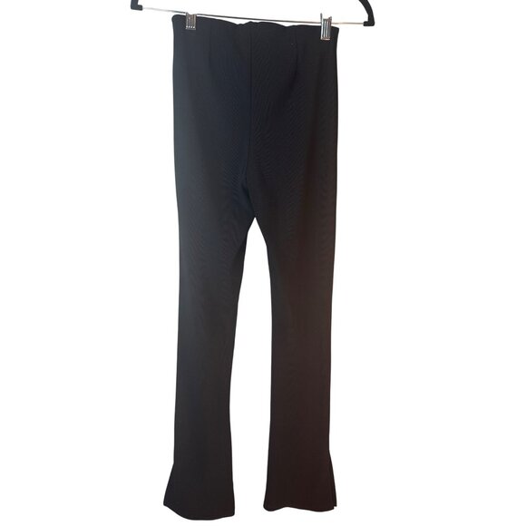 2/$30 ZARA Womens Small Black Split Hem Leggings Flare Pants - Picture 12 of 16